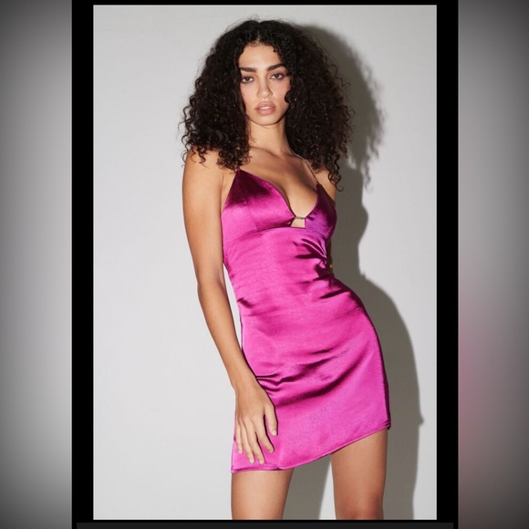 Dynamite satin mini dress zelda - Picture 1 of 7